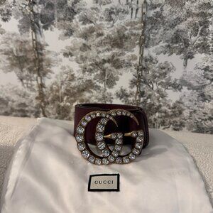 Gucci Double G Logo Wide Waist Belt